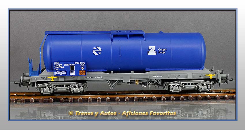 Vagón cisterna gasóleo Tipo Zans "Cargas Renfe"