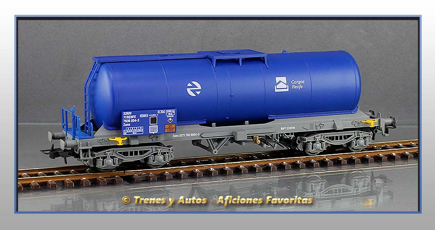Vagón cisterna gasóleo Tipo Zans "Cargas Renfe"