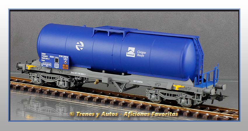 Vagón cisterna gasóleo Tipo Zans "Cargas Renfe"