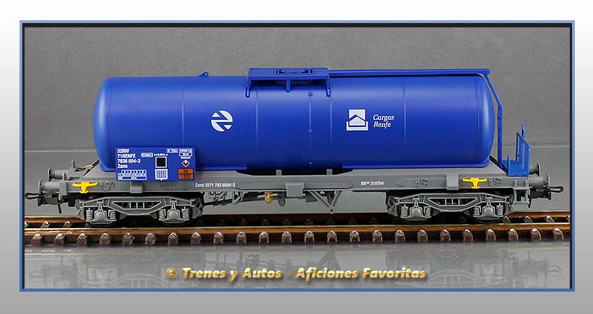 Vagón cisterna gasóleo Tipo Zans "Cargas Renfe"