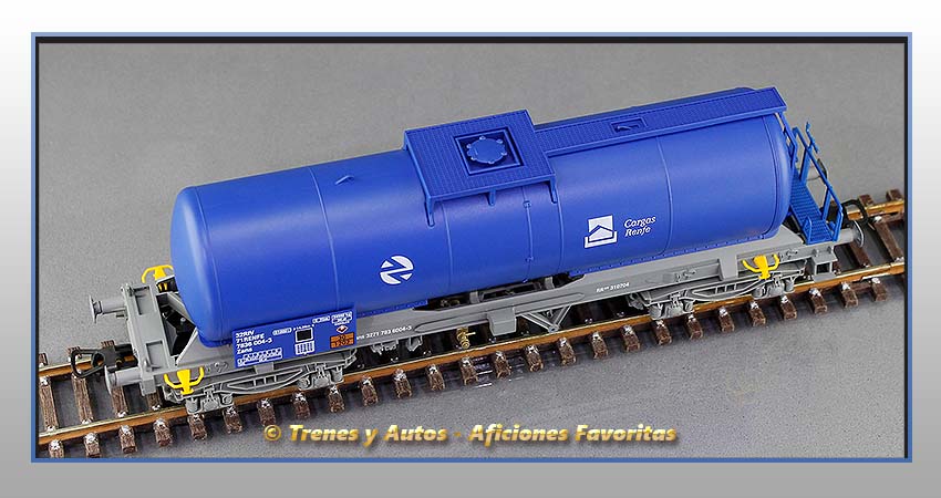 Vagón cisterna gasóleo Tipo Zans "Cargas Renfe"