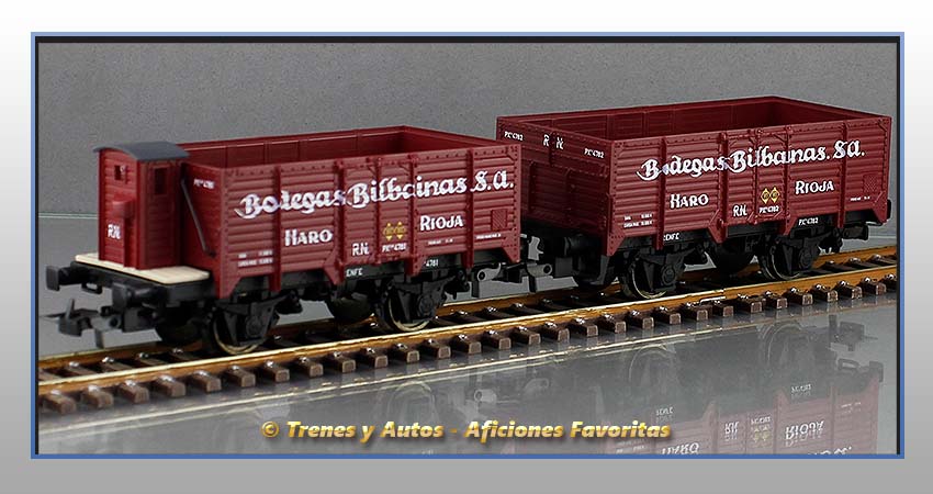 Vagón borde alto con/sin garita Tipo X "Bodegas Bilbainas" - Renfe