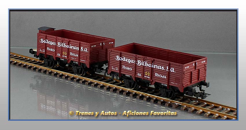 Vagón borde alto con/sin garita Tipo X "Bodegas Bilbainas" - Renfe