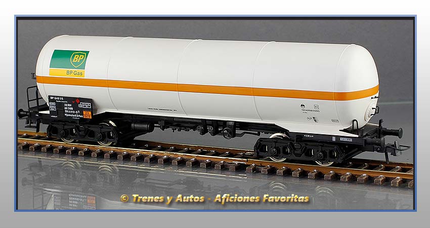 Vagón cisterna gas "BP" -DSB