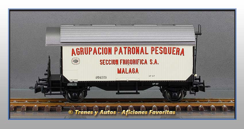 Vagón frigorífico "Agrupación Patronal Pesquera Málaga" - Andaluces