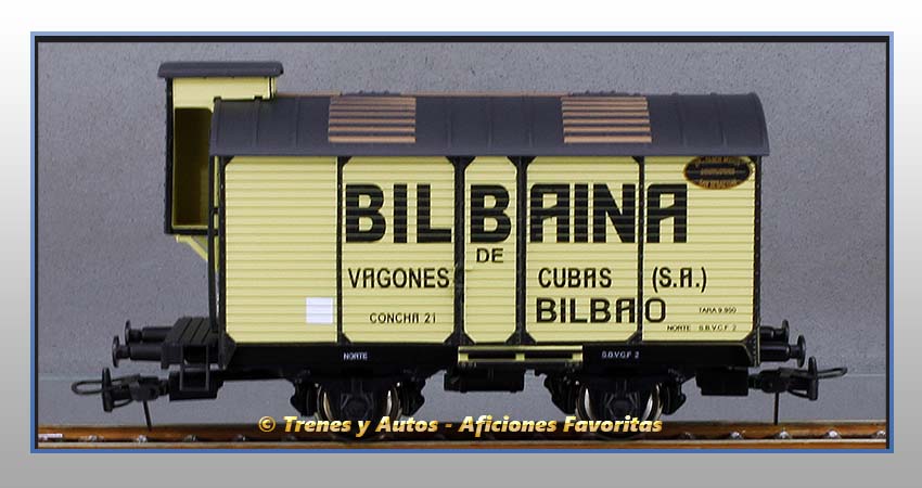 Vagón transporte de vino "Bilbaina de Vagones Cubas" - Norte