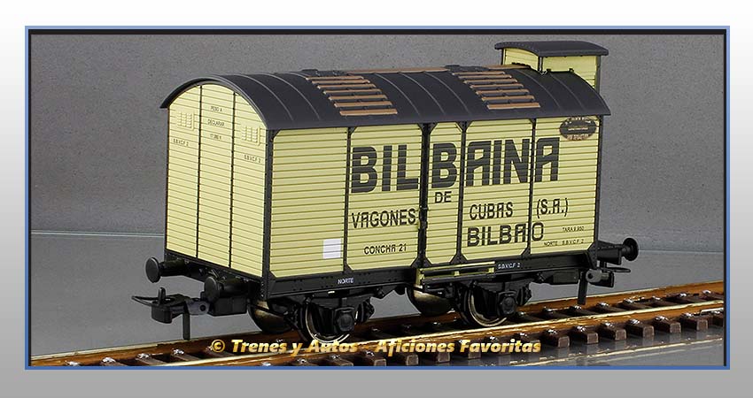 Vagón transporte de vino "Bilbaina de Vagones Cubas" - Norte