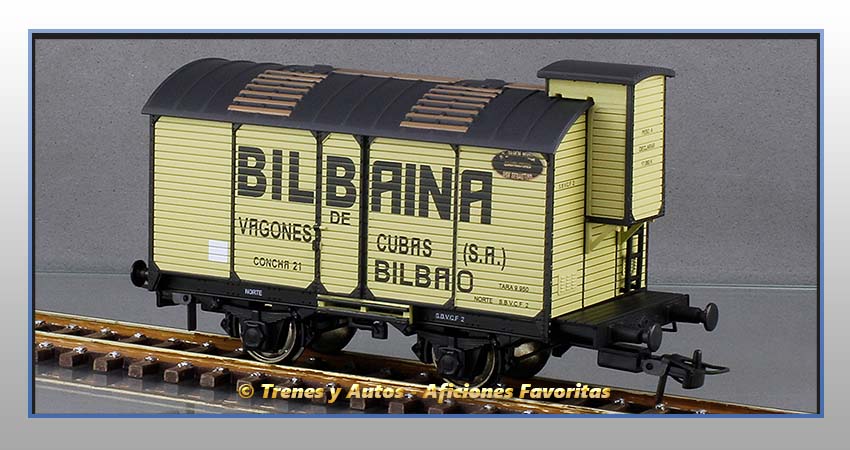 Vagón transporte de vino "Bilbaina de Vagones Cubas" - Norte