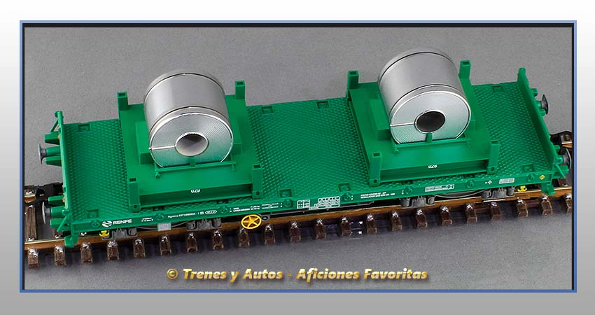 Vagón plataforma bobinas Tipo Rgmms - Renfe