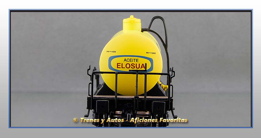 Vagón cisterna unificada balconcillo Tipo Uh "Aceite Elosúa" - Renfe