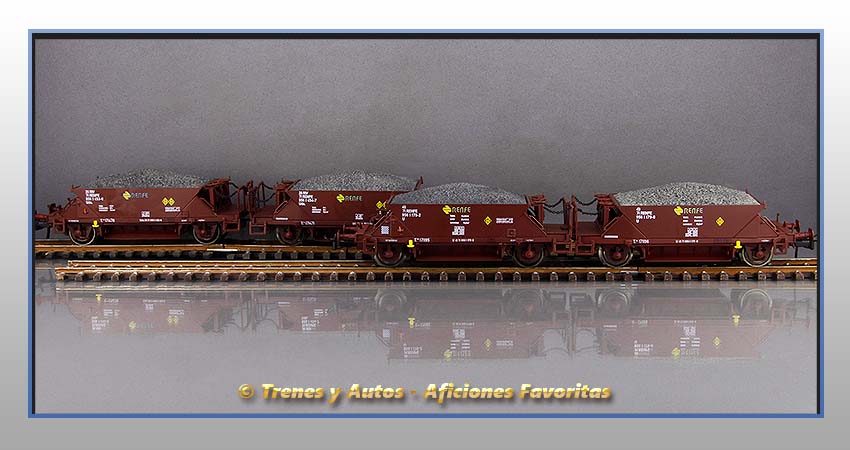 Vagones tolvas dúo Tipo T-U - Renfe