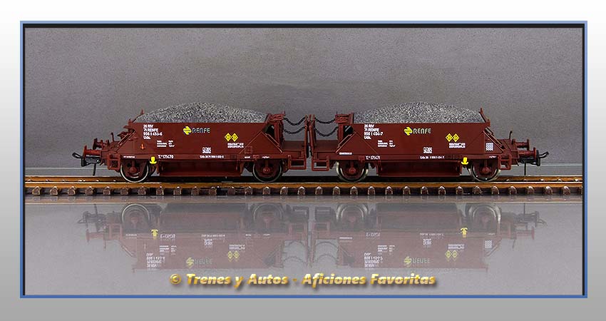 Vagones tolvas dúo Tipo T-U - Renfe