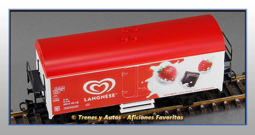 Vagón cerrado refrigerado "Langnese" - Privada