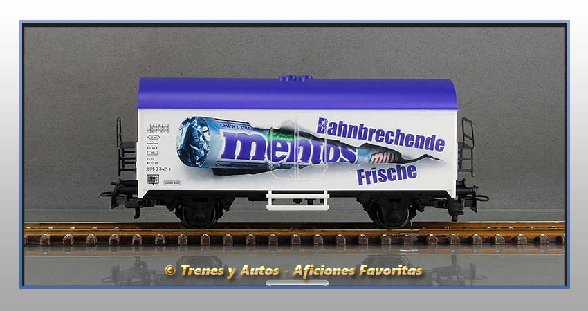 Vagón cerrado refrigerado "Mentos" - Privada