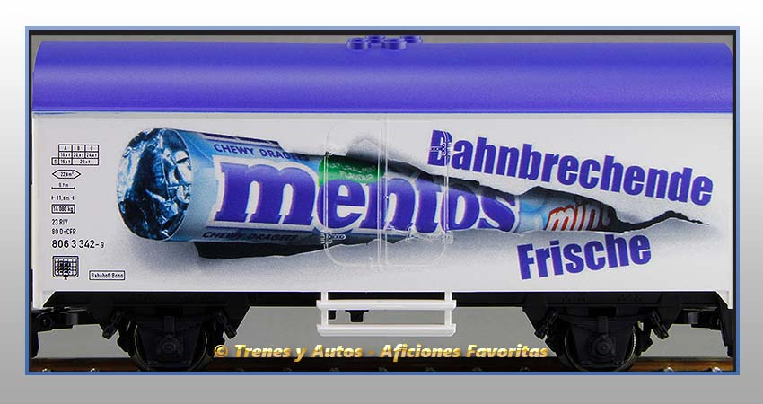 Vagón cerrado refrigerado "Mentos" - Privada