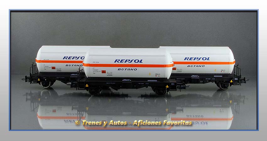 Vagones cisterna gases licuados Zgkk "Repsol-Butano" - Renfe