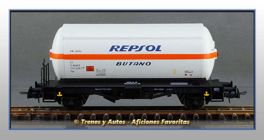 Vagones cisterna gases licuados Zgkk "Repsol-Butano" - Renfe