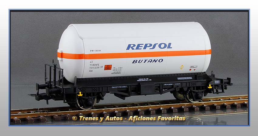 Vagones cisterna gases licuados Zgkk "Repsol-Butano" - Renfe