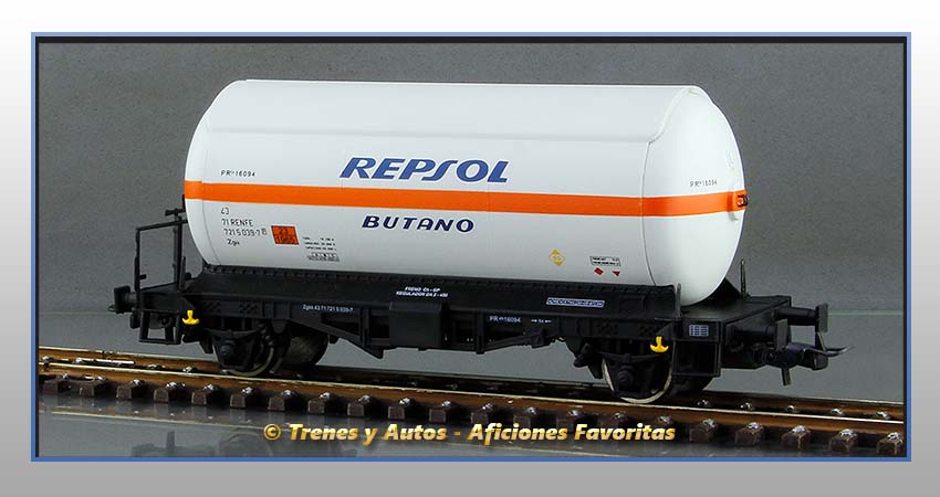 Vagones cisterna gases licuados Zgkk "Repsol-Butano" - Renfe