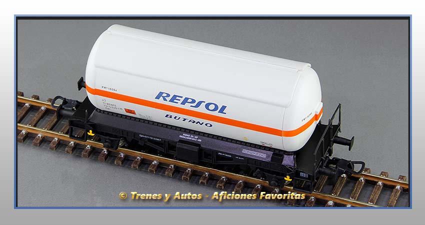 Vagones cisterna gases licuados Zgkk "Repsol-Butano" - Renfe