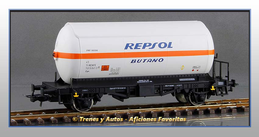 Vagones cisterna gases licuados Zgkk "Repsol-Butano" - Renfe