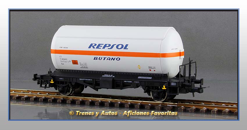 Vagones cisterna gases licuados Zgkk "Repsol-Butano" - Renfe