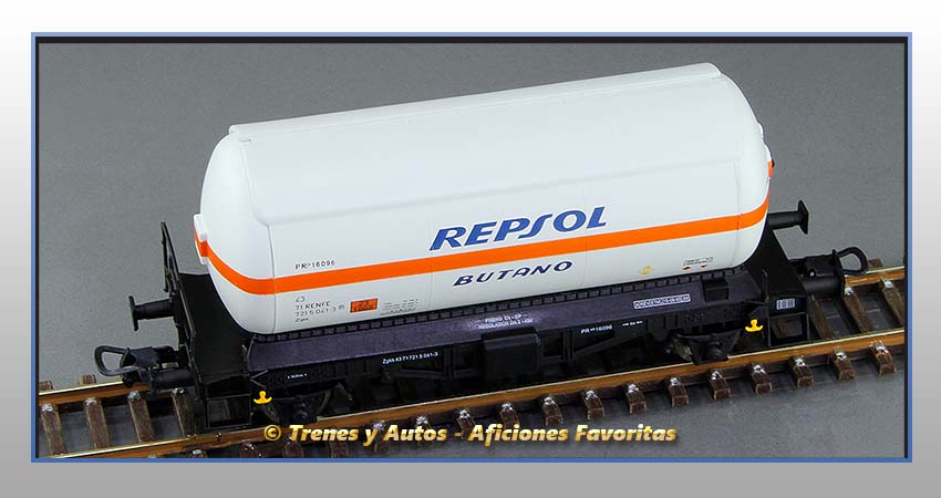 Vagones cisterna gases licuados Zgkk "Repsol-Butano" - Renfe