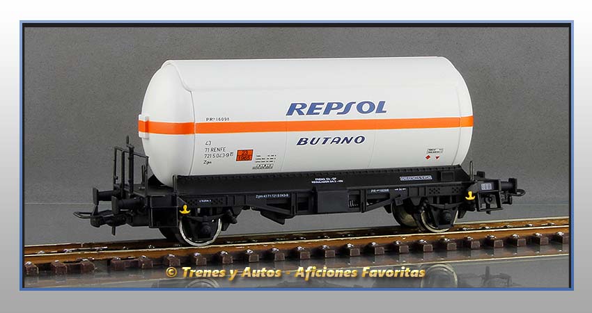 Vagones cisterna gases licuados Zgkk "Repsol-Butano" - Renfe
