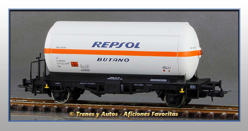 Vagones cisterna gases licuados Zgkk "Repsol-Butano" - Renfe