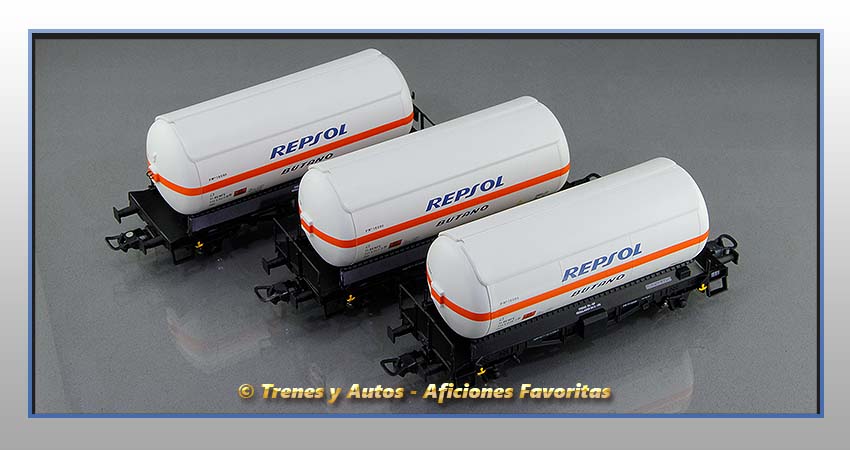 Vagones cisterna gases licuados Zgkk "Repsol-Butano" - Renfe