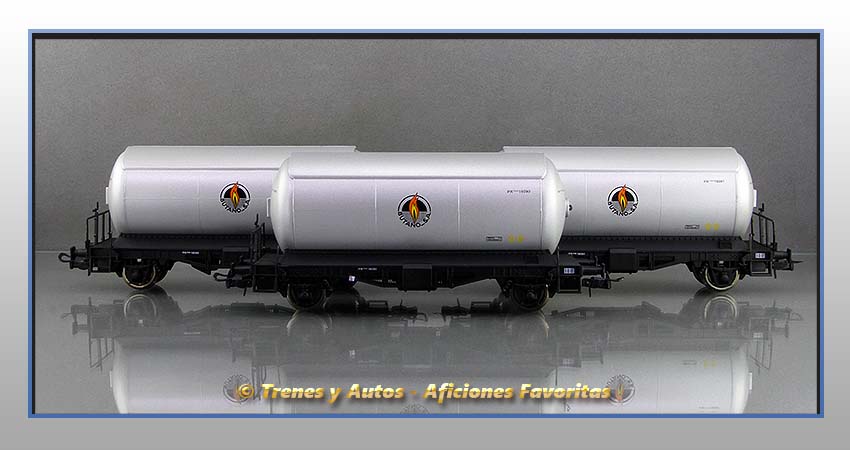 Vagones cisterna gases licuados Tipo 300000 "Butano SA" - Renfe