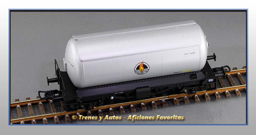 Vagones cisterna gases licuados Tipo 300000 "Butano SA" - Renfe