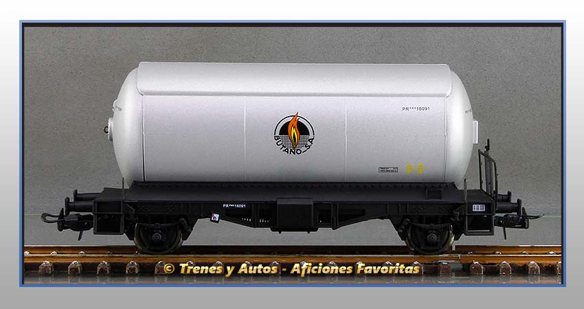Vagones cisterna gases licuados Tipo 300000 "Butano SA" - Renfe
