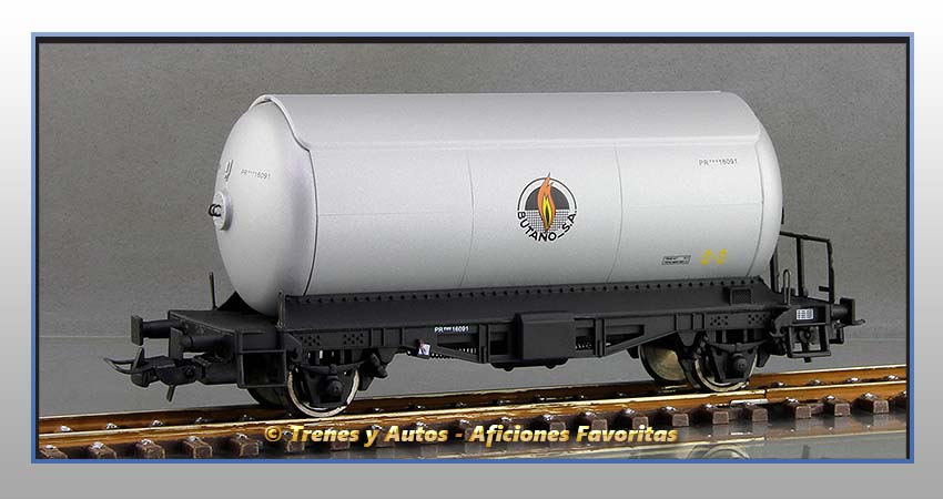 Vagones cisterna gases licuados Tipo 300000 "Butano SA" - Renfe