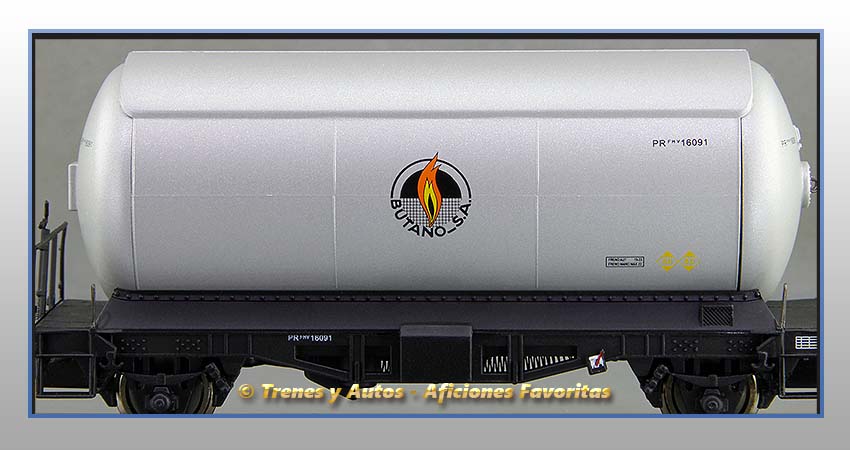 Vagones cisterna gases licuados Tipo 300000 "Butano SA" - Renfe