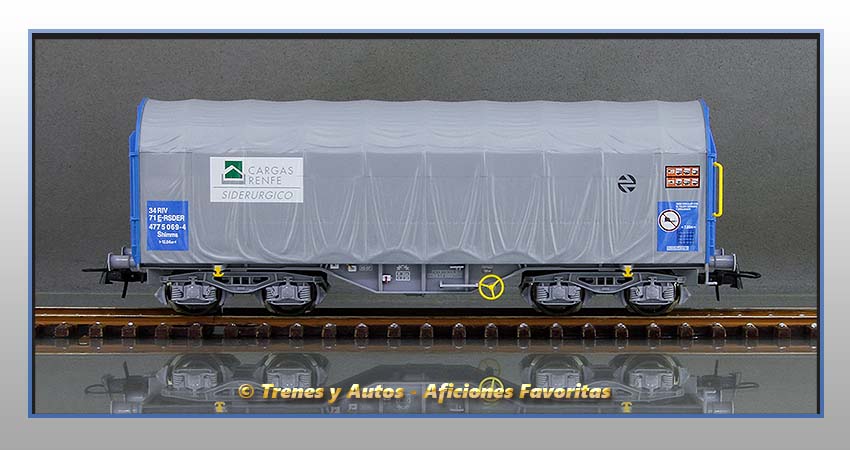 Vagón toldo deslizante Tipo Shimms "Cargas Renfe" - Renfe