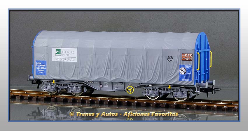 Vagón toldo deslizante Tipo Shimms "Cargas Renfe" - Renfe