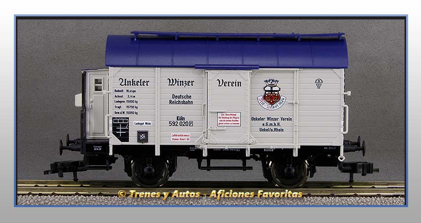 Vagón foudre transporte vino "Unkeler Winzer Verein" - DRG