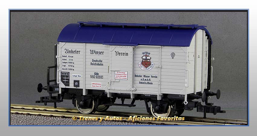 Vagón foudre transporte vino "Unkeler Winzer Verein" - DRG