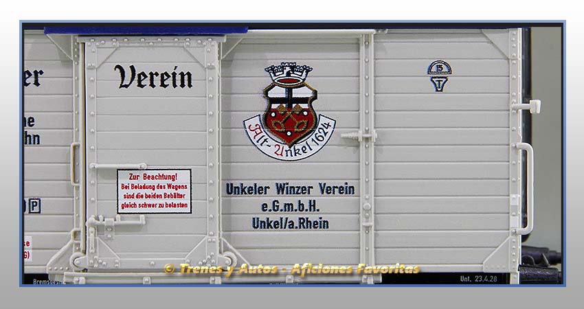 Vagón foudre transporte vino "Unkeler Winzer Verein" - DRG