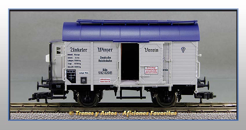 Vagón foudre transporte vino "Unkeler Winzer Verein" - DRG