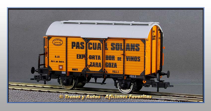 Vagón foudre transporte vino con garita "Pascual Solans" - Norte