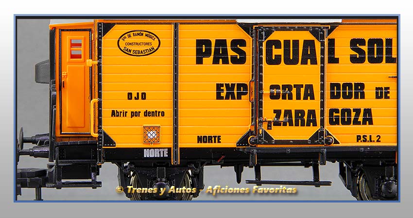 Vagón foudre transporte vino con garita "Pascual Solans" - Norte