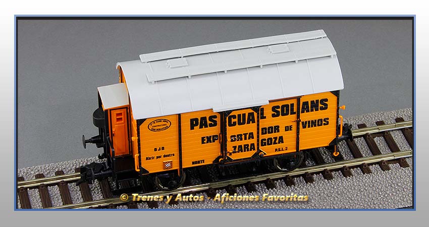 Vagón foudre transporte vino con garita "Pascual Solans" - Norte
