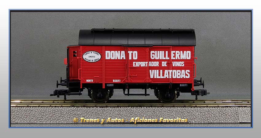 Vagón foudre transporte vino con garita "Donato Guillermo" - Norte