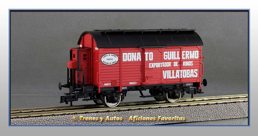 Vagón foudre transporte vino con garita "Donato Guillermo" - Norte