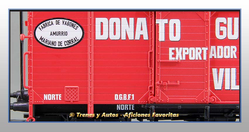 Vagón foudre transporte vino con garita "Donato Guillermo" - Norte