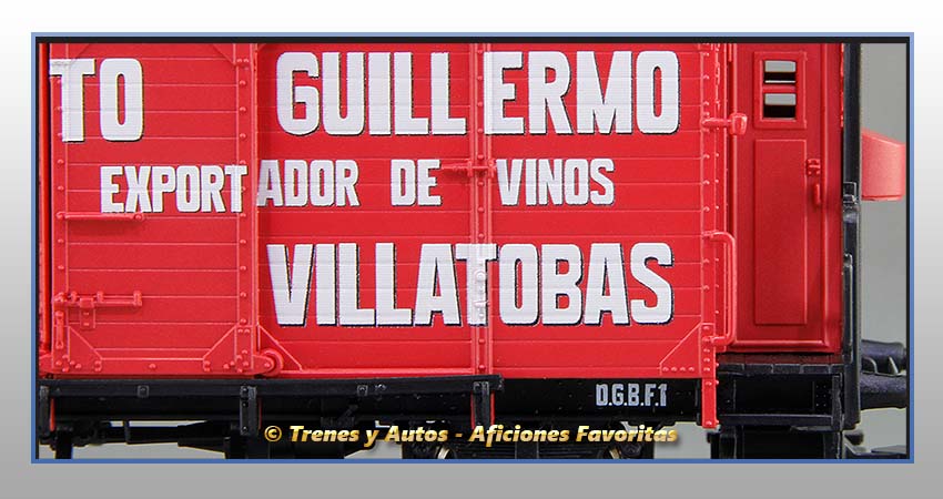 Vagón foudre transporte vino con garita "Donato Guillermo" - Norte