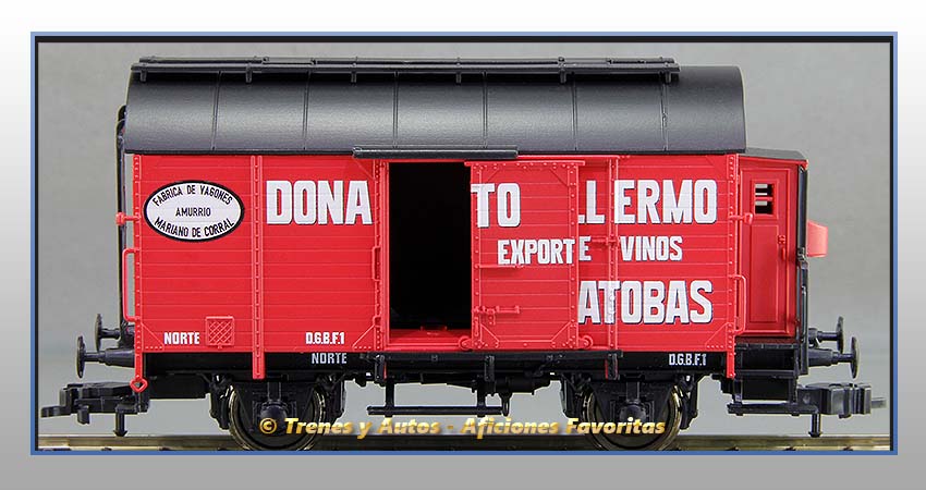 Vagón foudre transporte vino con garita "Donato Guillermo" - Norte