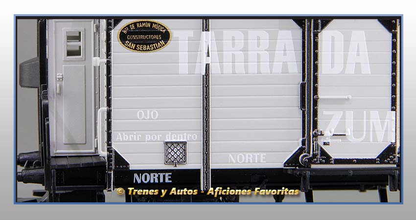 Vagón foudre transporte vino con garita "Tarrada y Cia" - Norte